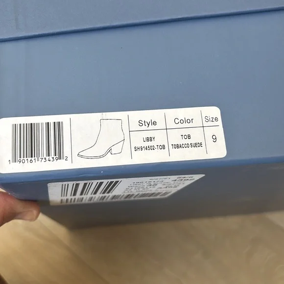 Paige Libby Tobacco Suede Ankle Boots size 9 - Picture 8 of 9